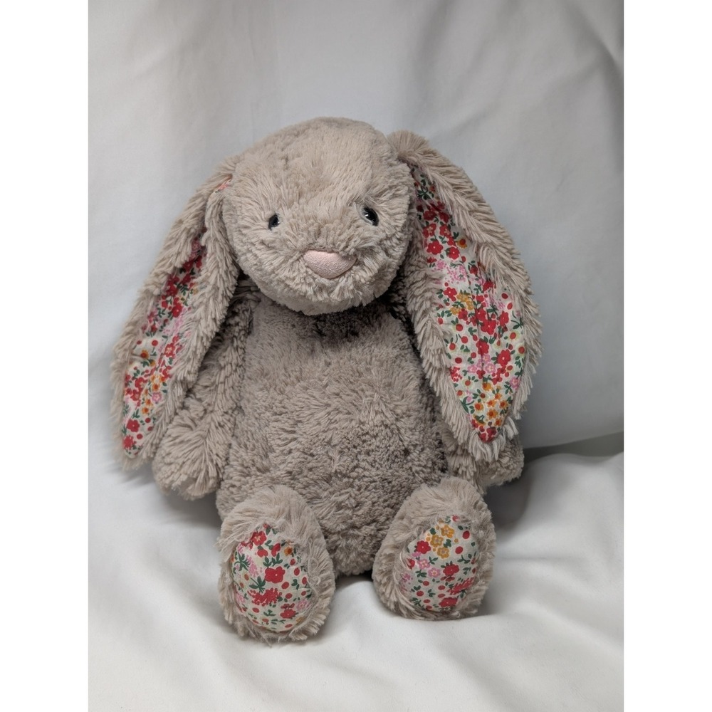 DISCONTINUED HTF Jellycat Blossom Posy Bunny Medium Floral Ears & Feet